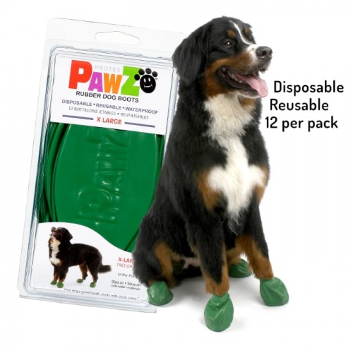 PawZ Dog Boots 12x XL Green